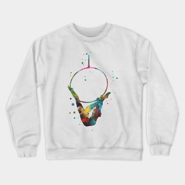 Aerial hoop, lyra Crewneck Sweatshirt by RosaliArt